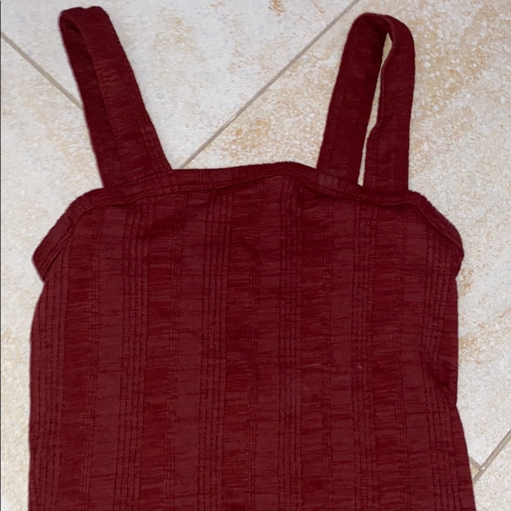 red tank top